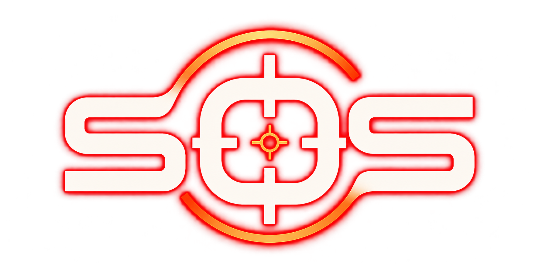 SOS red and white emblem