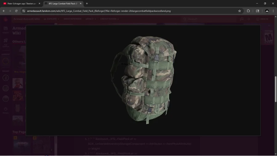 Gear asset preview